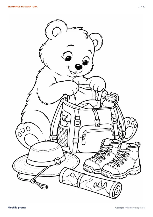Desenho 1 da amostra de Bichinhos em Aventura