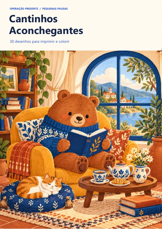 Capa do livro Cantinhos Aconchegantes